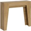 BS COM Consolle allungabile 90x25/181 cm Narro Quercia Natura