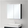 Mai & Mai Armadietto a Specchio 70x70cm con 2 Ante Antracite opaco