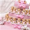 Viale Magico VialeMagico Torta Bomboniera Battesimo Confettata Orsetto con Ali Bimba Statuina 35 fettine