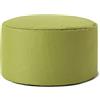 Lumaland Pouf Poltrona Sacco Sgabello | 45cm x 25cm Tavolino Indoor/Outdoor | Con riempimento flessibile in EPS [Verde]