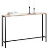SoBuy Tavolo Consolle Ingresso Allungabile Tavolo Salvaspazio in Legno - Design Semplice e Elegante, Facile da Montare, L120 x P20 x A80 cm, per Soggiorno, Corridoio, Ufficio - FSB19-XL-Z