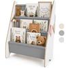 MAMOI® Libreria verticale per bambini, Porta libri in legno naturale, Scaffale librerie bambino, Mobile bambini ana design moderno scandinavo