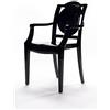 BELLELLI DESIGN La16 GHOST SEDIA COLORATA CON BRACCIOLI IN POLICARBONATO - set 8 poltroncine - Nero - 30LA100