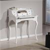 Vicentini arreda SCRIVANIA SCRITTOIO IN LEGNO MASSICCIO GAMBE PROVENZALI MOD VENEZIA BIANCO