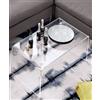 Cavinato acrylics - Tavolino da Divano STREAM in Plexiglass Trasparente, Spessore 12 mm, 70x35x35 cm, Made in Italy