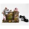 Joy Christmas Pastore per Presepe in Movimento 14 cm x 9 cm Uomo Che Fa la Salsiccia