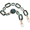 Anneome Verde Catena per Borsa Donna per Clutch in Lega Acrilica | Accessori Borse Fai, Leggera e Robusta, Decorativa per Tracolla, Manico Sostituibile