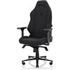 Secretlab Sedia da Gaming TITAN Evo Black3 - Sedia da Computer Reclinabile, Ergonomica & Comoda con Braccioli 4D, Cuscino per la Testa Magnetico & Supporto Lombare in 4 direzioni - Nero - Tessuto