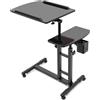 FUNYSF Tattoo Workstation tavolo verticale scrivania tatuaggio mobile workstation portatile rimovibile tatuaggio studio attrezzature con ruote universali, altezza regolabile