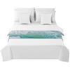 Morbuy Runner Letto Matrimoniale, Corridore Letto, Morbido Sciarpa e Federa da Letto, Stampa 3D del Mare Modern Scarf Runner Decorazione per Alberghi Hotel (Mare Verde,50x240cm)