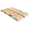 vidaXL Legno Faggio Rete Doghe 7 Zone con 28 Doghe 100x200 cm Telaio Giroletto