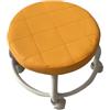 Yonuaret Sgabello Rullo, Sgabello Girevole Con Ruote, Sgabello Da Sella Con Rotazione 360° Sede Rullo In Pelle PU Basso Rotonda, Sgabelli Per Massaggio, Domestico