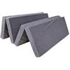 Natalia Spzoo Materasso pieghevole 180 x 120 x 8 cm (Grigio 1008)