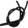 ALMLEU Lacci Cuoio Corde Nere a Filo Singolo Corda con Tondo da 1,5/3/4/5/6 mm for la Realizzazione di collane e bracciali(6mm 2meters)