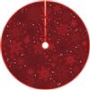 Morbuy Gonna Albero di Natale, Rosso Morbido Tappeto Albero di Natale, Capodanno Natale Copertura della Base per Decorazione dell'Albero di Natale,Decorazione Casa Festa (120cm,Borgogna)
