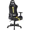 Brigros Nitro - Sedia Gaming Ergonomica, Sedia Ufficio In Tessuto Scamosciato, Sedia Da Gaming Girevole Con Cuscino Lombare, Poggiatesta, Braccioli, Sedia Scrivania Da Gaming Reclinabile Nathan (Giallo/Nero)