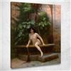 CheQuadro! La verità Che Esce dal Suo Pozzo per Far Vergognare L'Umanità Jean-Leon Gerome, jlg155 Quadro Stampato su Tela, 90x72 cm