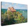 Printed Paintings Stampa su Tela (120x80cm): Claude Monet - Cottage del Pescatore a Varengeville