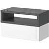 Vicco Comodini camera da letto Urbano, Antracite, 45 x 28 cm, montabile a parete per un utilizzo salvaspazio in camera da letto