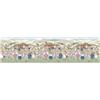 PENSIERI DELICATI Passatoia 52x200 cm, Realizzata in Cotone e PVC, Made in Italy, Passatoia Lavabile In Lavatrice A 40°, Fantasia Poie