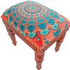 Mandala Life ART Fodera per cuscino da pavimento rotondo bohémien - 60 cm - 100% cotone - Custodia pouf per pouf per soggiorno, camera da letto, patio e altro