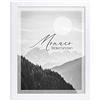 BIRAPA Cornice portafoto Monaco 35x50cm, cornice per foto in metallo - finitura bianca lucida, cornice per poster
