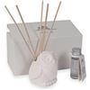 Mimì Maison - Diffusore di Profumo in Gesso a Forma di Gufo con Bastoncini (Melograno)