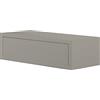 MODULARREDO | LEGOLO Mensola da Muro con Cassetto, Comodino Sospeso, Mensola da Parete, 45x13.4 p20 cm, Marrone Talpa - Made in Italy