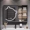 AYHARYLH Smart Mobile Specchio Bagno Con LED Luce，Specchiera Bagno Con Armadietto E LED Luce，Armadietto A Specchio Antiappannamento，armadietto Per Articoli Da Toeletta, Salvaspazio