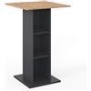 Vicco Tavolo bar alto Rodeo, Antracite, 70 x 70 cm, utilizzabile come tavolo alto, salvaspazio per aree di piccole dimensioni