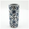 INM Portaombrelli in ceramica floreale blu bianco stile cinese