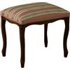 Vicentini arreda POUF PARIS IN LEGNO SHABBY CHIC NOCE IMBOTTITO RIVESTITO STOFFE ASSORTITE (LISERE ROSA)