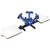 SDKEHUI Silk Screen Printing Machine 4 Colore 2 Stazione Screen Printing Machine Stampa Serigrafica Macchina da Stampa T-Shirt Removibile