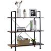 COSTWAY Libreria Stile Industriale, Scaffale con 3 Ripiani per Piante e Fiori, Scaffale Libreria con Struttura in Metallo, Mobile Multiuso da Soggiorno Camera da Letto Cucina Ufficio