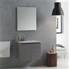 Kiamami Valentina - Mobile Bagno Con Lavabo Da 60 Cm Con Ante In Grigio | Vinci