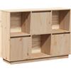 vidaXL Credenza 110,5x35x80 cm in Legno Massello di Pino