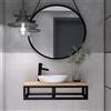 FERRO modern design Mobile Bagno in Legno di Frassino 60x45x22cm - Base per Lavabo - Stile Loft
