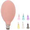 GARIOUANS Set 6 Flaconi Estrusori in Gomma con Punta Ago per Smalto Ceramica, Applicatori di Precisione per Lavorazione Argilla, Kit Utensili Professionali per Smaltatura in Ceramica Adatto