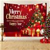 Chickwin 3D Arazzo da Parete Arazzo, Buon Natale Natalizio da Parete Arazzo da Parete Grande Telo Natalizio per Parete, Decorazione da Parete, Decorazioni Natalizie (180X230cm,B)