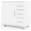 Vicco Mobile sottolavabo per bagno Ilias, Bianco, 60 x 60.8 cm | con intaglio per sifone per l'installazione su lavabo
