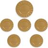 Natale 6 sottopiatti Oro in plastica Rigida Tondo 33 cm Bordo Ondulato Natale cenone sotto Piatto