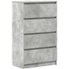 vidaXL Credenza Grigio Cemento 60x35x98,5 cm in Legno Multistrato