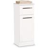 AVANTI TRENDSTORE - Blanco - Arredamento da bagno moderno, in laminato di colore bianco (Armadietto basso)