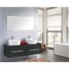 GRAFICA MA.RO S.R.L. MOBILE BAGNO ARREDO BAGNO COMPLETO DOPPIO LAVABO MODELLO CARDELLINO 150 CM RUBINETTI INCLUSI