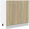 vidaXL Mobile Sottolavello "Lyon" Rovere Sonoma 80x46x81,5
