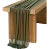 Mateju 1 Pezzo Drappeggio di Arco di Nozze Chiffon, Tulle Tenda Tessuto per Drappeggio Arco Decorativa per Cerimonie Feste Nozze e Compleanni (80x1000cm,Verde Oliva)