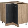 Vicco Mobile ad angolo cucina R-Line, Calce nera, 75.6 cm senza piano di lavoro, per la libera combinazione all'interno di sistemi cucina modulari