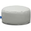 Bruni Pouf M in grigio roccia - Pouf rotondo per interni ed esterni come poggiapiedi, cuscino per yoga, cuscino per meditazione, prodotto in Germania
