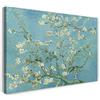 Printed Paintings Stampa su Tela con Telaio (100x70cm): Vincent Van Gogh - Ramo di mandorlo Fiorito (1890) - Quadri Moderni