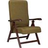 Liberoshopping Poltrona Elite Miami in faggio con Imbottitura Relax reclinabile 4 Posizioni (Verde, Standard)